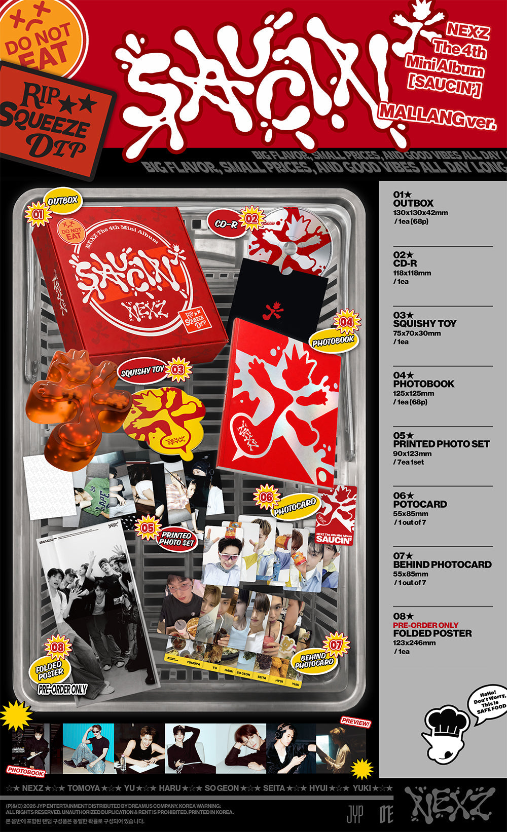 NEXZ - 4th Mini Album [SAUCIN'] (MALLANG ver.)