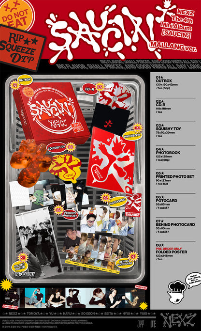 NEXZ - 4th Mini Album [SAUCIN'] (MALLANG ver.)