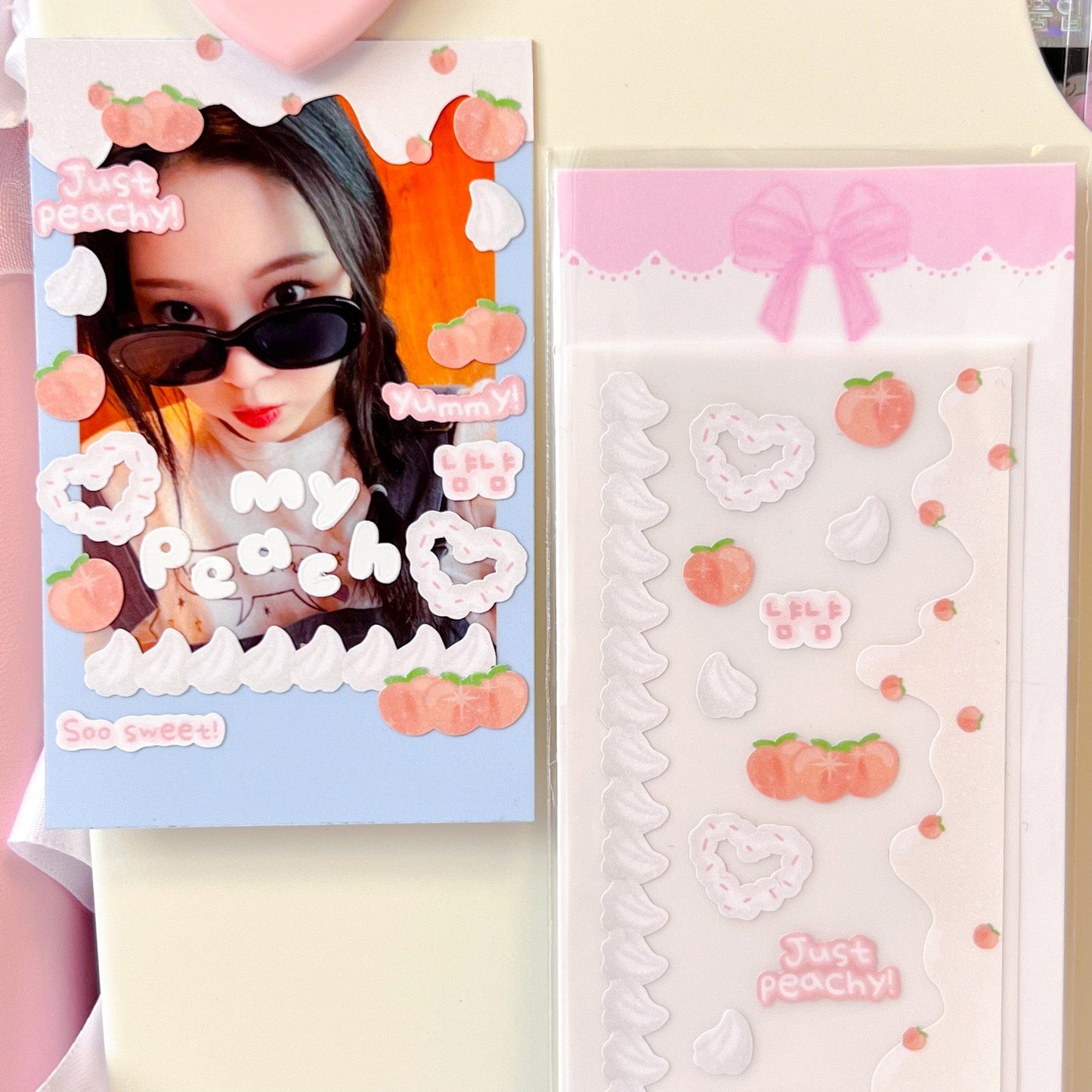 MINS STUDIOS Peaches N Cream Deco Sticker