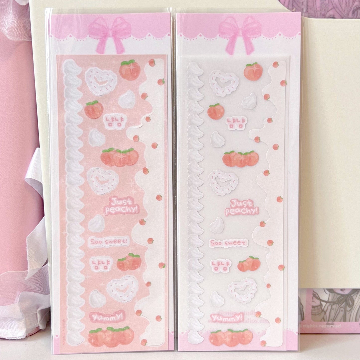 MINS STUDIOS Peaches N Cream Deco Sticker