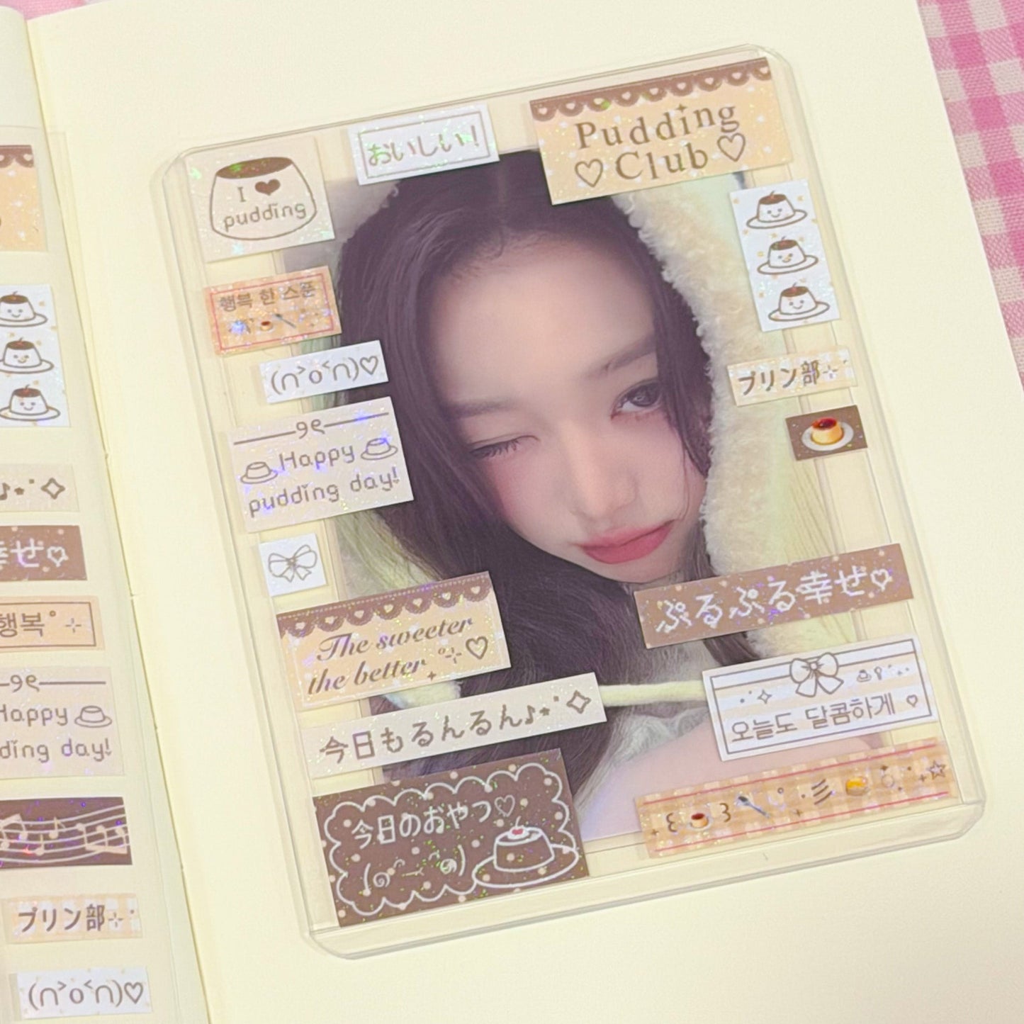 MINS STUDIOS Pudding Club Mini Label Sticker