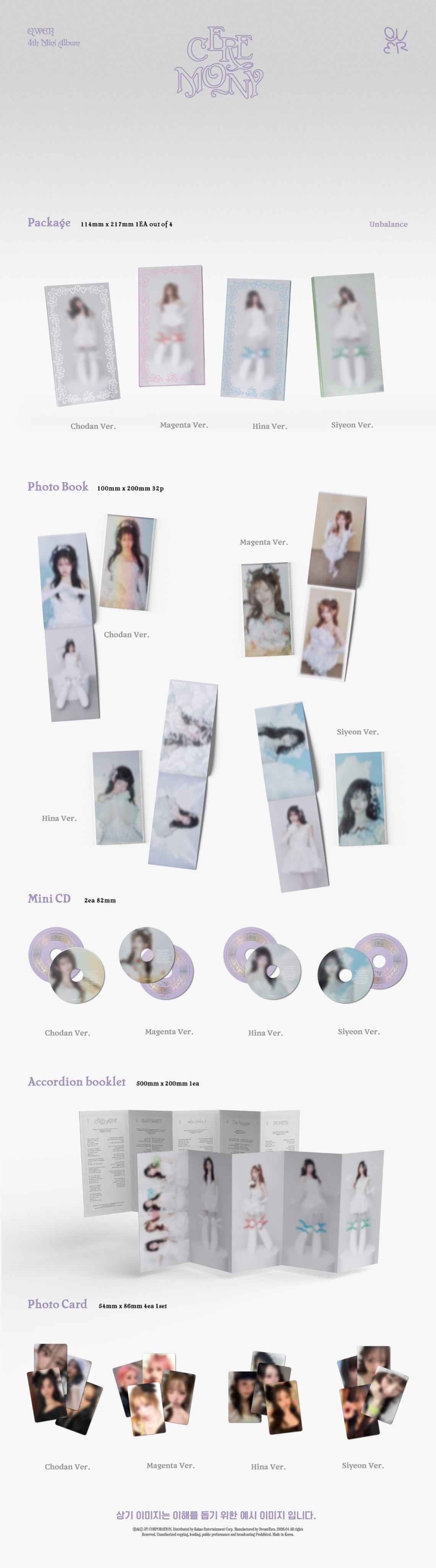 QWER 4TH MINI ALBUM - CEREMONY (BOOKLET VER.)