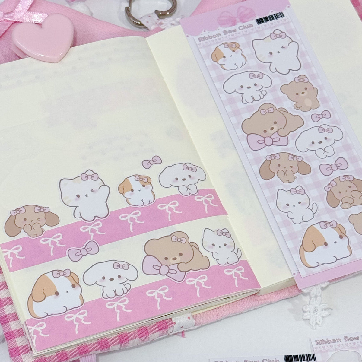 Ribbon Bow Club Sticker