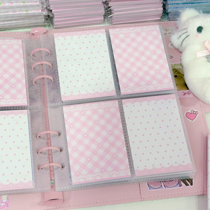 MINS STUDIOS Rosy Lullaby Binder Pocket Paper
