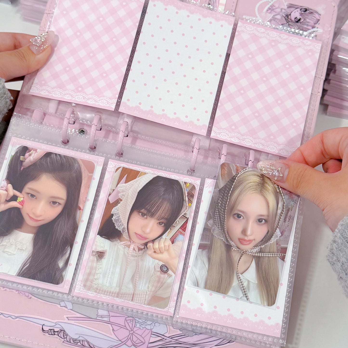 MINS STUDIOS Rosy Lullaby Binder Pocket Paper