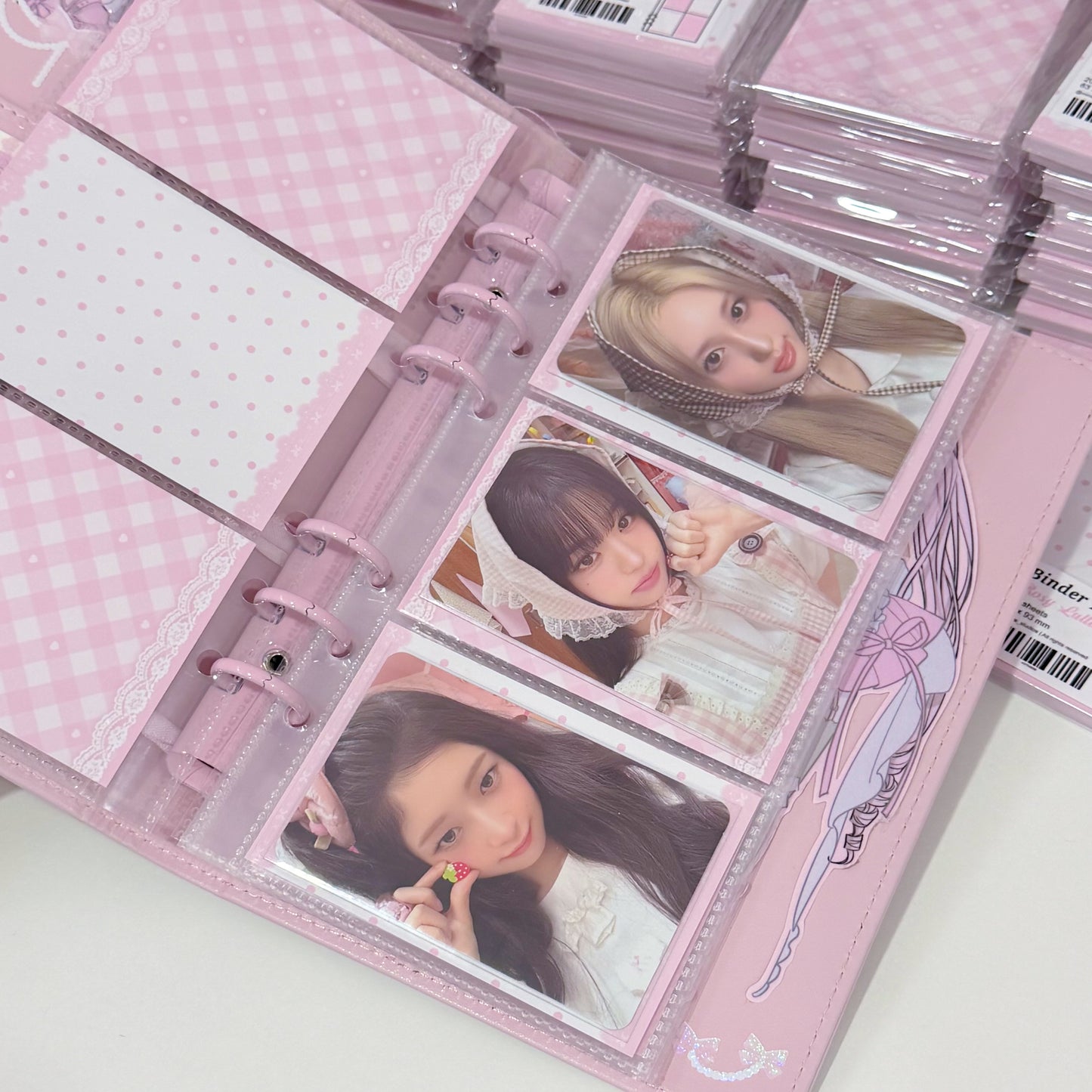 MINS STUDIOS Rosy Lullaby Binder Pocket Paper