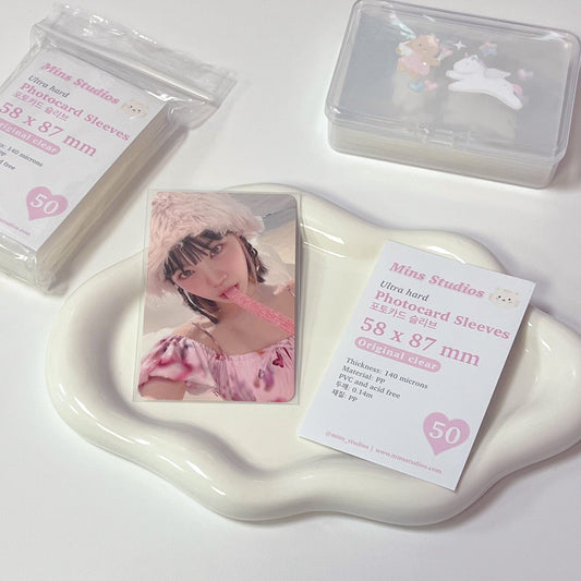 MINS STUDIOS [58x87mm] Clear Ultra-Hard Photocard Sleeves (140 microns)