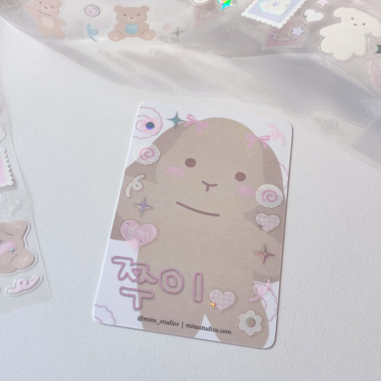 MINS STUDIOS Jjooie Bunny Sticker Roll