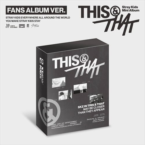 STRAY KIDS 10TH MINI ALBUM - THIS & THAT (FANS ALBUM VER.)