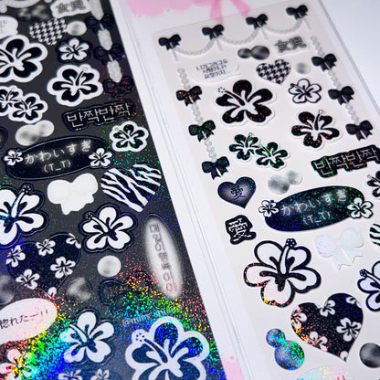 MINS STUDIOS Summer Love Deco Sticker (Dark ver)
