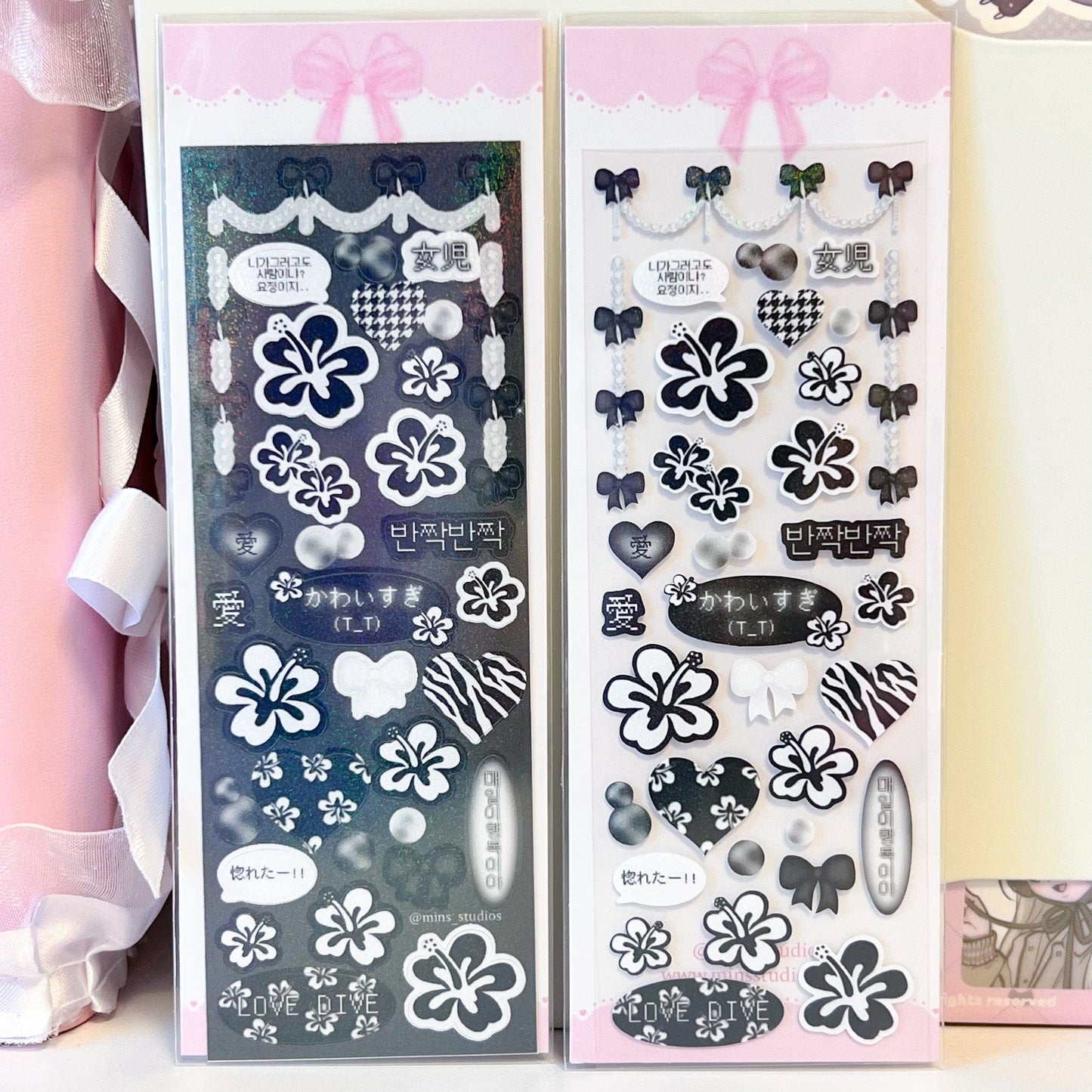 MINS STUDIOS Summer Love Deco Sticker (Dark ver)