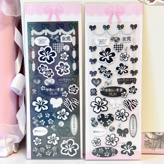MINS STUDIOS Summer Love Deco Sticker (Dark ver)