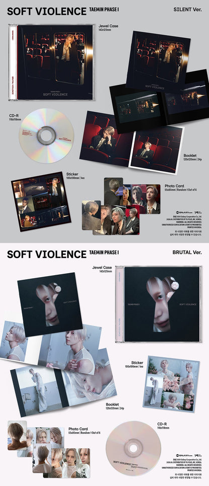 TAEMIN - PHASE I : Soft Violence [Mini Album - Jewel Ver.] gallery image 1