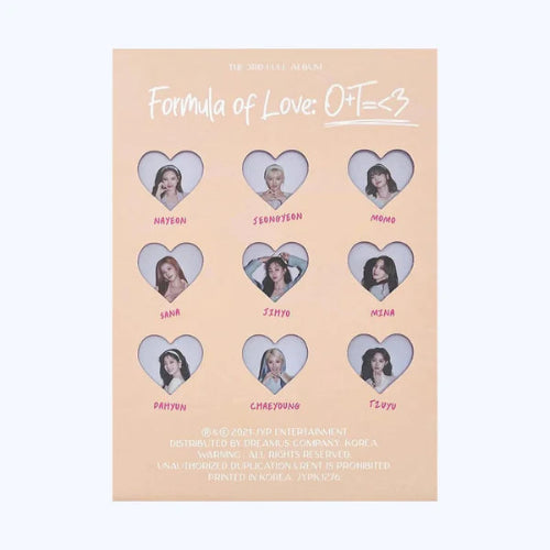 TWICE - VOL.3 [FORMULA OF LOVE : O+T=<3]