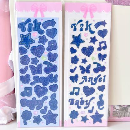 MINS STUDIOS Y2k Denim Deco Sticker