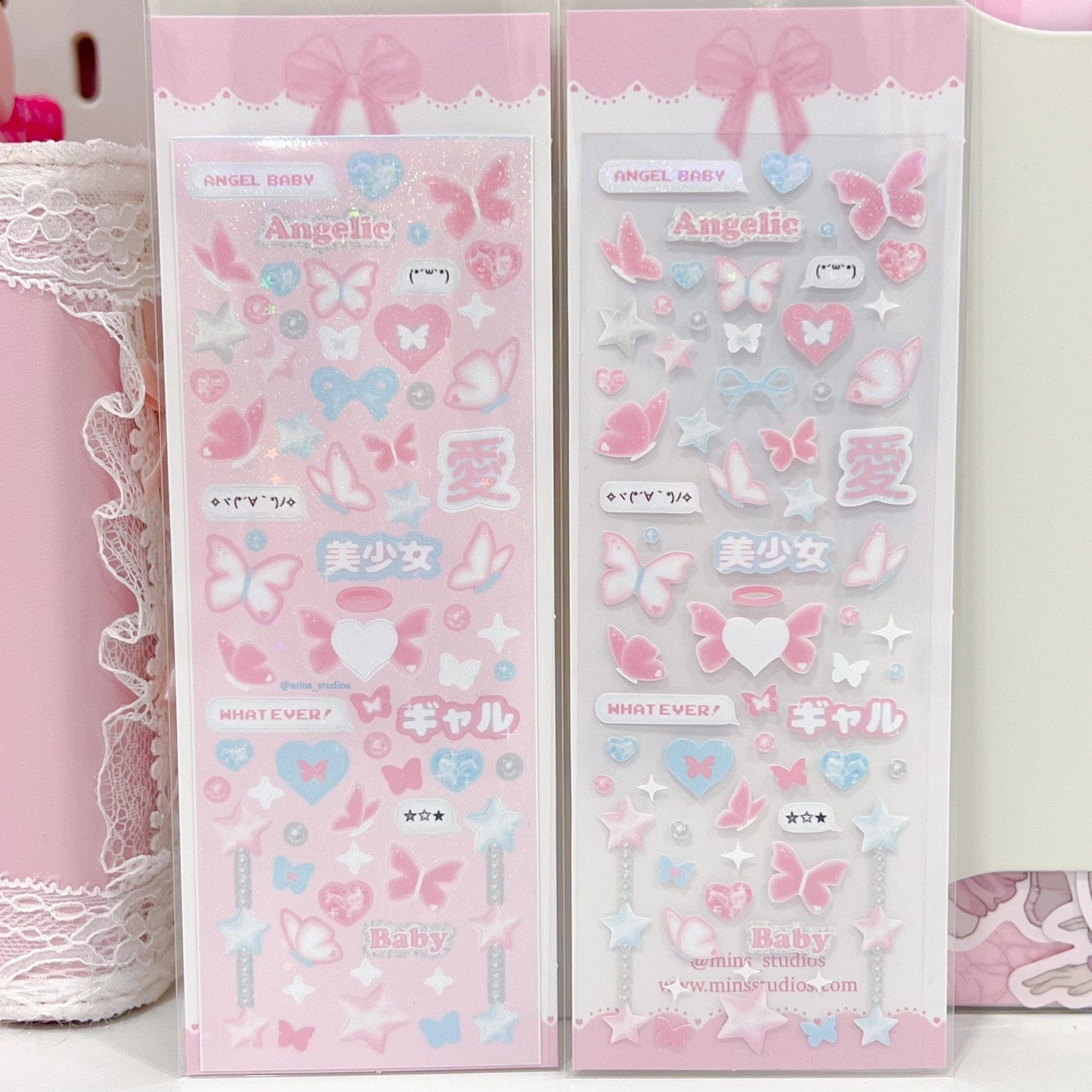 MINS STUDIOS Y2K Butterfly Deco Sticker