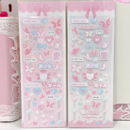 MINS STUDIOS Y2K Butterfly Deco Sticker