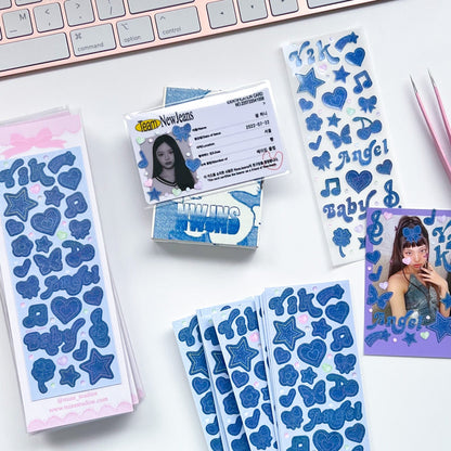 MINS STUDIOS Y2k Denim Deco Sticker