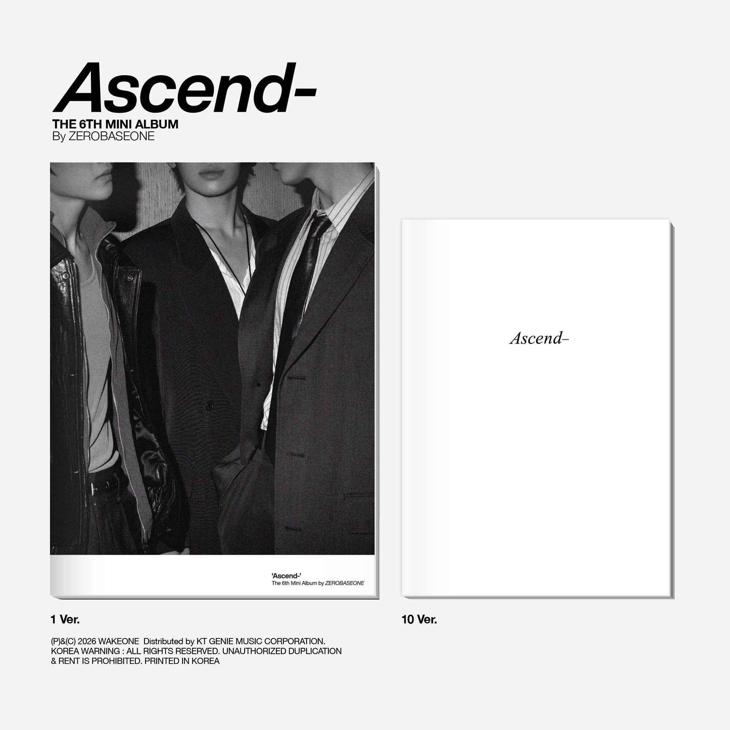 ZEROBASEONE THE 6TH MINI ALBUM - ASCEND-