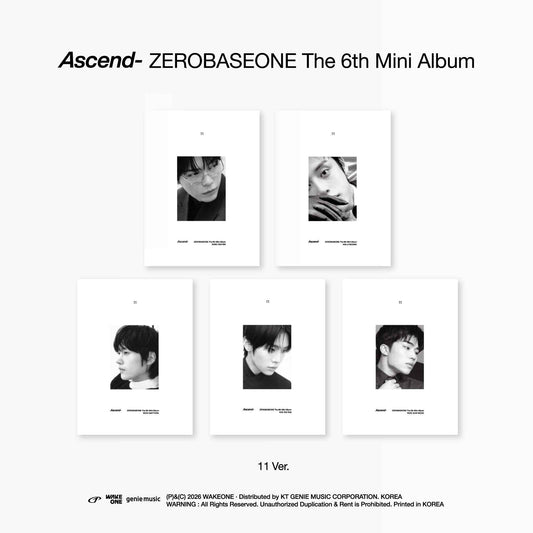 ZEROBASEONE THE 6TH MINI ALBUM - ASCEND- (11 VER.)